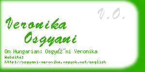 veronika osgyani business card